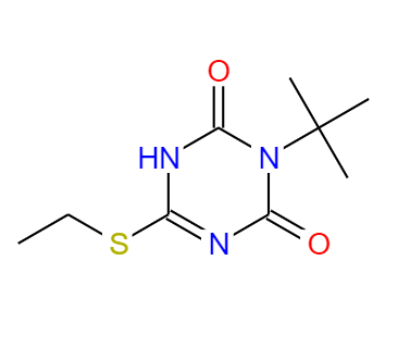 CAS：1360105-53-8,英文名稱：3-tert-butyl-6-(ethylthio)-1,3,5-triazine-2,4(1H,3H)-dione 