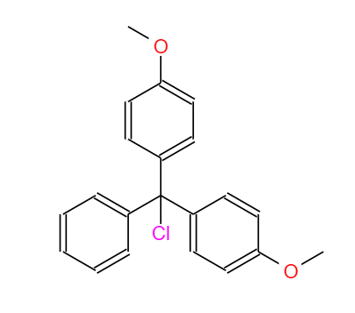 CAS：40615-36-9,中文名稱：4,4'-雙甲氧基三苯甲基氯 英文名稱：4,4'-Dimethoxytrityl chloride 
