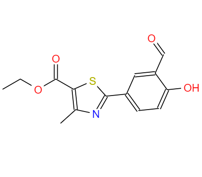 CAS：161798-01-2,英文名稱：Ethyl 2-(3-formyl-4-hydroxyphenyl)-4-methylthiazole-5-carboxylate 
