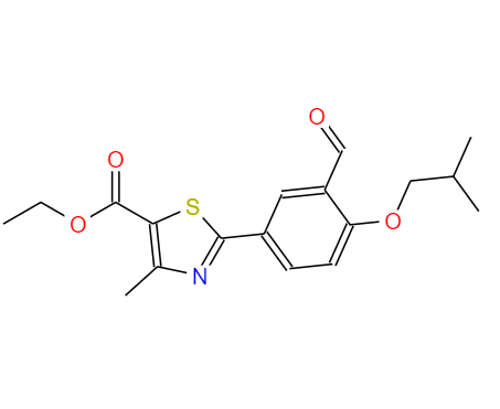 CAS：161798-03-4,英文名稱：Ethyl 2-(3-formyl-4-isobutoxyphenyl)-4-methylthiazole-5-carboxylate 