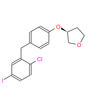 CAS：915095-94-2,英文名稱：(3S)-3-[4-[(2-Chloro-5-iodophenyl)methyl]phenoxy]tetrahydro-furan 