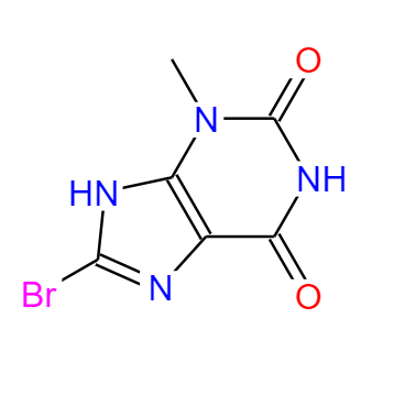 CAS：93703-24-3，中文名稱：8-溴-3-甲基黃嘌呤 英文名稱：8-Bromo-3-methyl-3,7-dihydropurine-2,6-dione 