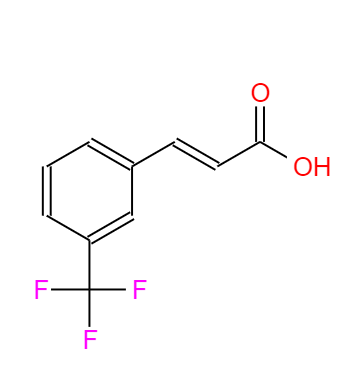 CAS：779-89-5,中文名稱：3-(三氟甲基)肉桂酸 英文名稱：3-(Trifluoromethyl)cinnamicacid 