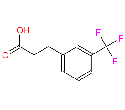 CAS：585-50-2,中文名稱：3-（3-三氟甲基苯基）丙酸 英文名稱：3-(3-Trifluoromethylphenyl)propionic acid 