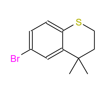 CAS：112110-44-8,中文名稱：4,4-二甲基-6-溴二氫苯并噻喃 英文名稱：6-BroMo-4,4-diMethylthiochroMan 