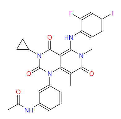 CAS：871700-17-3,中文名稱：曲美替尼 英文名稱：Trametinib 