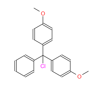 CAS： 40615-36-9，中文名稱： 4,4'-雙甲氧基三苯甲基氯 英文名稱：4,4'-Dimethoxytrityl chloride 