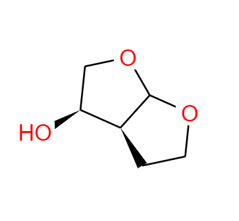 CAS： 156928-09-5，中文名稱： (3R,3aS,6aR)-六氫呋喃并[2,3-b]呋喃-3-醇 