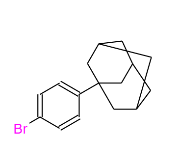 CAS： 2245-43-4，中文名稱： 1-(4-溴苯基)金剛烷 英文名稱：1-(4-Bromophenyl)adamantane 