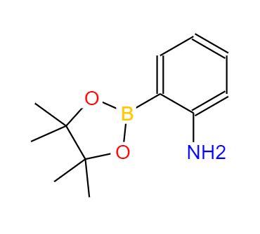 CAS： 191171-55-8，中文名稱： 2-氨基苯硼酸頻哪醇酯 英文名稱：2-Aminophenylboronic acid pinacol ester 