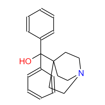 CAS： 461648-39-5，中文名稱： 二苯基(奎寧環-4-基)甲醇 英文名稱：(1-Azabicyclo[2.2.2]oct-4-yl)(diphenyl)methanol 