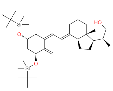 CAS： 128387-35-9，中文名稱： (1Α,3Β,5E,7E)-20-羥甲基-9,10-開環膽甾-1,3,-雙叔丁基二甲基硅氧基-5,7,10(19)-三烯