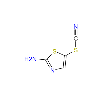 CAS： 23056-10-2，中文名稱： 2-氨基噻唑-5-基硫氰酸酯 英文名稱：5-Thiocyanatothiazol-2-amine 