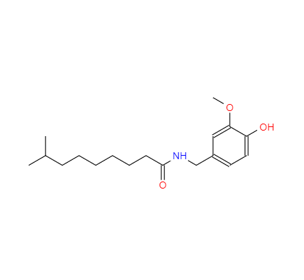 CAS： 19408-84-5，中文名稱： 二氫辣椒堿 英文名稱：Dihydrocapsaicin