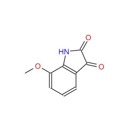 CAS： 84575-27-9，中文名稱： 7-甲氧基-1H-吲哚-2,3-二酮 英文名稱：7-Methoxyindoline-2,3-dione 