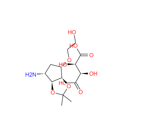 CAS： 376608-65-0，中文名稱： 2-((3aR,4S,6R,6aS)-6-氨基-2,2-甲基四氫-3aH-環戊基[d][1,3]并二氧-4-氧)乙醇L-酒石酸鹽