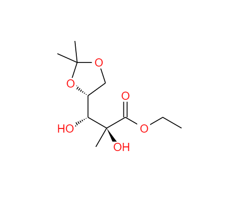 CAS： 93635-76-8，英文名稱：D-Arabinonic acid, 2-C-methyl-4,5-O-(1-methylethylidene)-,ethyl ester 