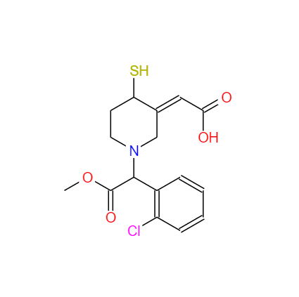 CAS： 767612-34-0，英文名稱：trans-Clopidogrel Thiol Metabolite (Mixture of Diastereomers) 