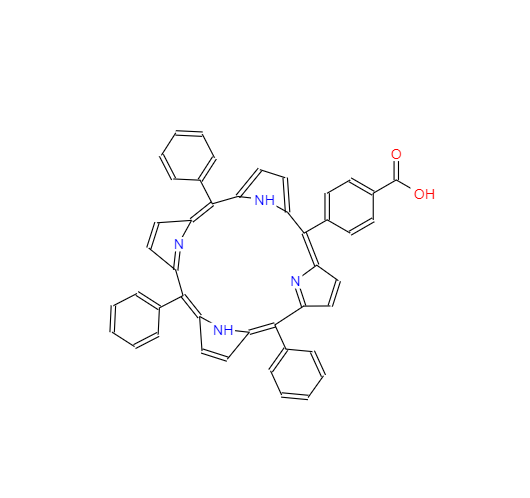  CAS： 95051-10-8，英文名稱：5-(4-Carboxyphenyl)-10,15,20-triphenyl-21H,23H-porphine
