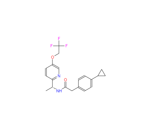 CAS： 953778-63-7，中文名稱： 2(4-環丙基苯基)-N[(1R)- 1 -[5 -(2,2,2-三氟乙氧基)吡啶-2-基]乙基]乙酰胺