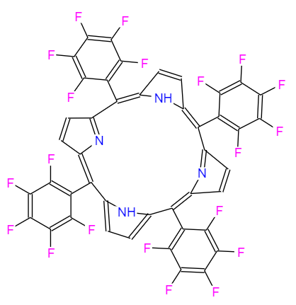  CAS：25440-14-6，中文名稱：5,10,15,20-四(五氟苯基)卟啉， 英文名稱：5,10,15,20-Tetrakis(pentafluorophenyl)porphyrin
