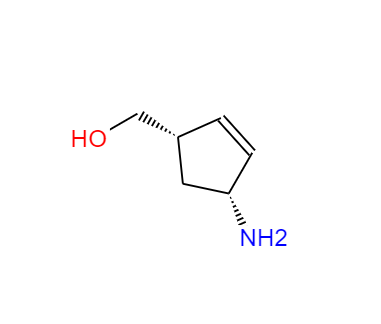 CAS：136522-35-5，中文名稱：(1S,4R)-cis-4-氨基-2-環戊烯-1-甲醇， 英文名稱：(1S-cis)-4-Amino-2-cyclopentene-1-methanol 