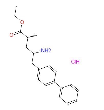 CAS：149690-12-0，中文名稱：(2R,4S)-乙基 5-([1,1'-聯(lián)苯]-4-基)-4-氨基-2-甲基戊酸鹽酸鹽