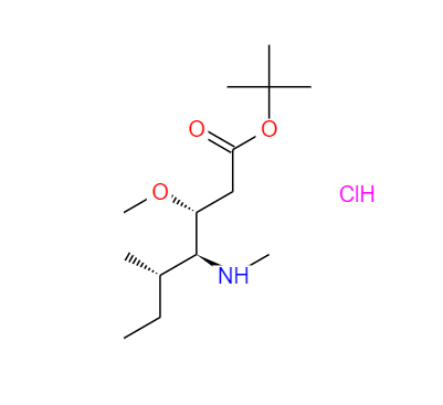 CAS：120205-48-3，中文名稱：(3R,4S,5S)-3-甲氧基-5-甲基-4-(甲基氨基)庚酸叔丁酯鹽酸鹽