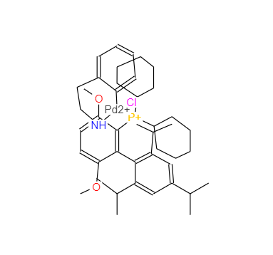 CAS：1148148-01-9，氯[2-(二環己基膦基)-2’,4’,6’-三異丙基-3,6-二甲氧基聯苯][2-(2-氨乙基)苯基]鈀(II)
