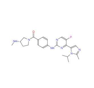 CAS：924641-59-8，4-[[5-氟-4-[2-甲基-1-(1-甲基乙基)-1H-咪唑-5-基]-2-嘧啶基]氨基]苯基][(3S)-3-(甲氨基)-1-吡咯烷]甲酮