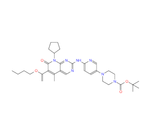 CAS：866084-31-3，4-(6-((6-(1-丁氧基乙烯基C-8-環戊基-5-甲基-7-氧代-7,8-二氫吡啶并[2,3-d]嘧啶-2-基C氨基）吡啶-3-基）哌嗪-1-甲酸叔丁酯