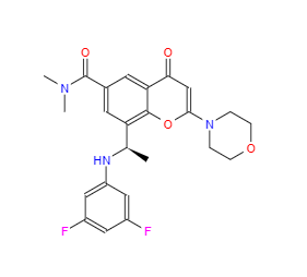 CAS：1627494-13-6，(R)-8-(1-((3,5-二氟苯基)氨基)乙基)-N,N-二甲基-2-嗎啉-4-氧代-4H-苯并吡喃-6-甲酰胺